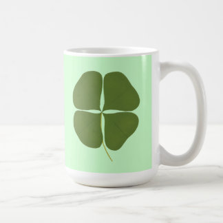 Dark Green Shamrock Painting,  Irish mugs