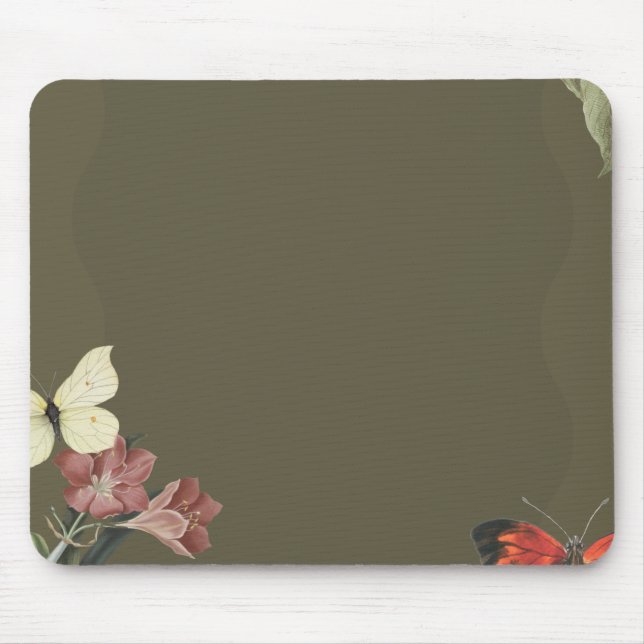 Dark Green Simple Mouse Pad (Front)