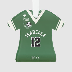 Dark Green Soccer Shirt Ornament