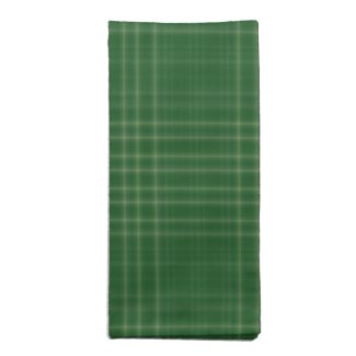 Dark Green Soft Plaid Cloth Napkins