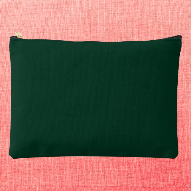 Dark Green Solid Color Accessory Pouch (Creator Uploaded)