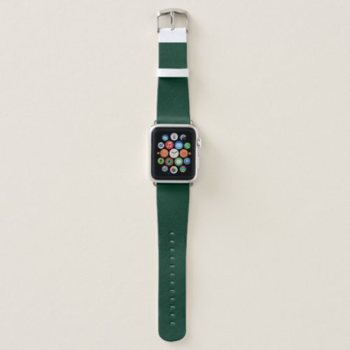 Dark Green Solid Color Apple Watch Band