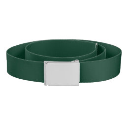 Dark Green Solid Color Belt