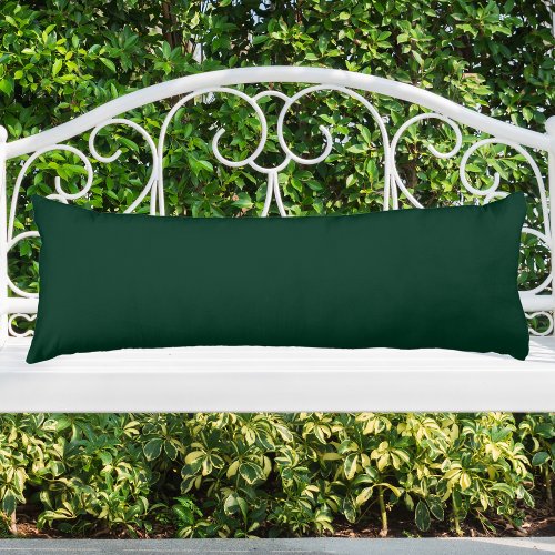 Dark Green Solid Color Body Pillow