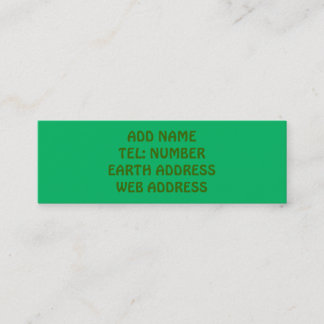 Dark Green solid color business card
