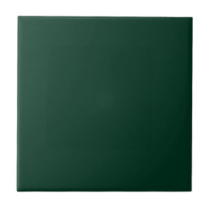 Dark Green Solid Color Ceramic Tile
