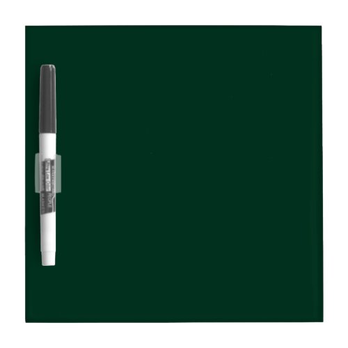 Dark Green Solid Color Dry Erase Board