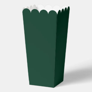 Dark Green Solid Color Favor Boxes