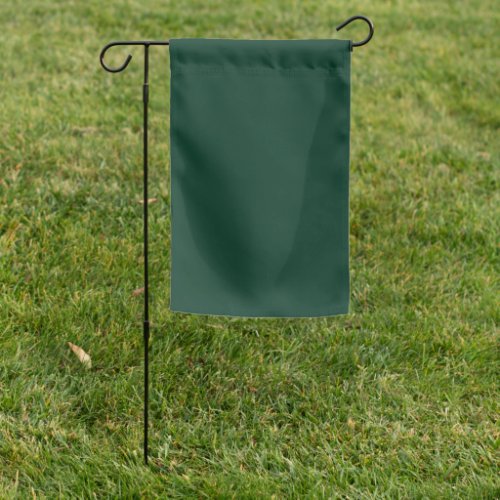 Dark Green Solid Color Garden Flag