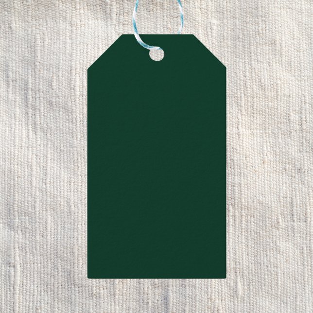 Dark Green Solid Color Gift Tags (Creator Uploaded)