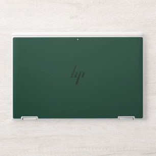 Dark Green Solid Color HP Laptop Skin