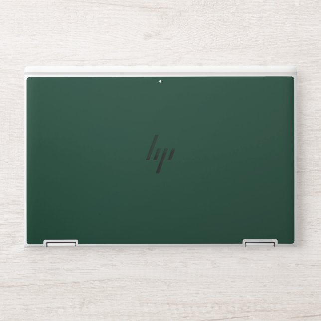Dark Green Solid Color HP Laptop Skin (Front)