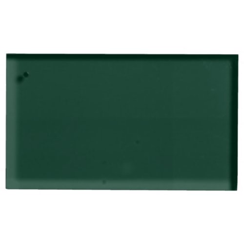 Dark Green Solid Color Place Card Holder