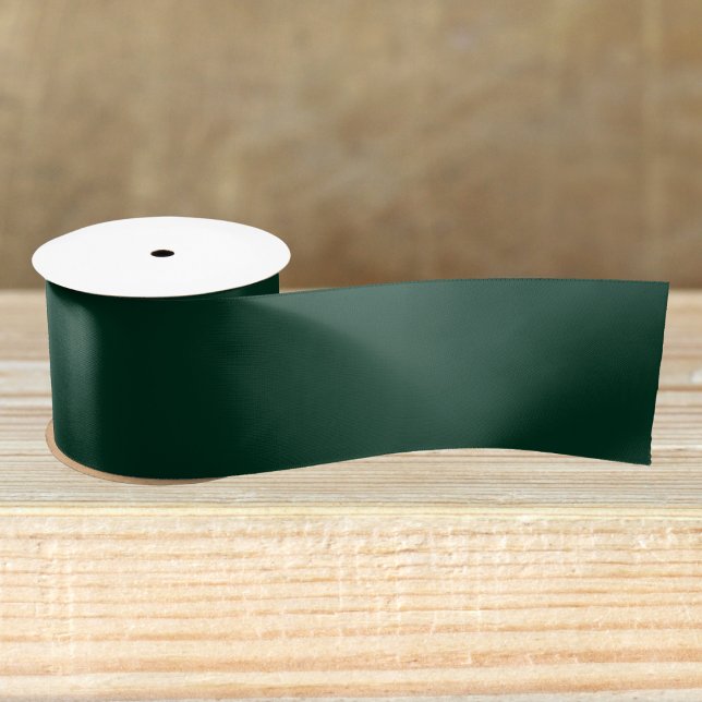 Dark Green Solid Color Satin Ribbon (Creator Uploaded)
