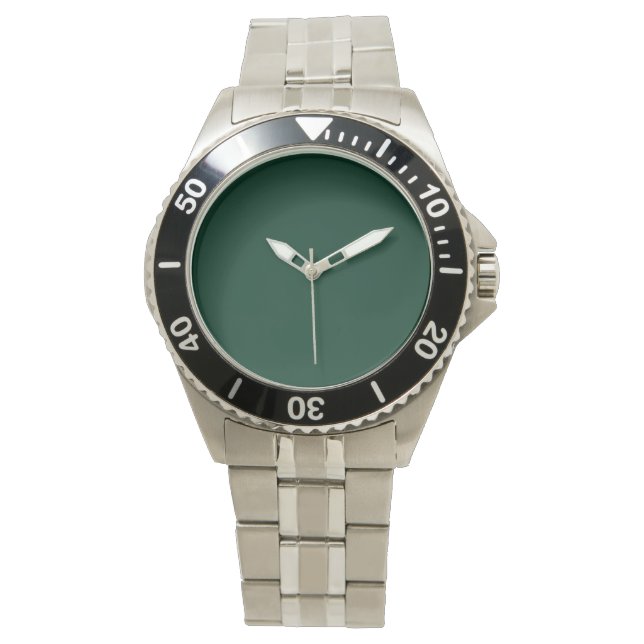 Dark Green Solid Color Watch (Front)