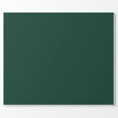 Dark Green Solid Color Wrapping Paper (Flat)