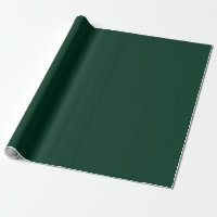 Dark Green Solid Color Wrapping Paper Sheets