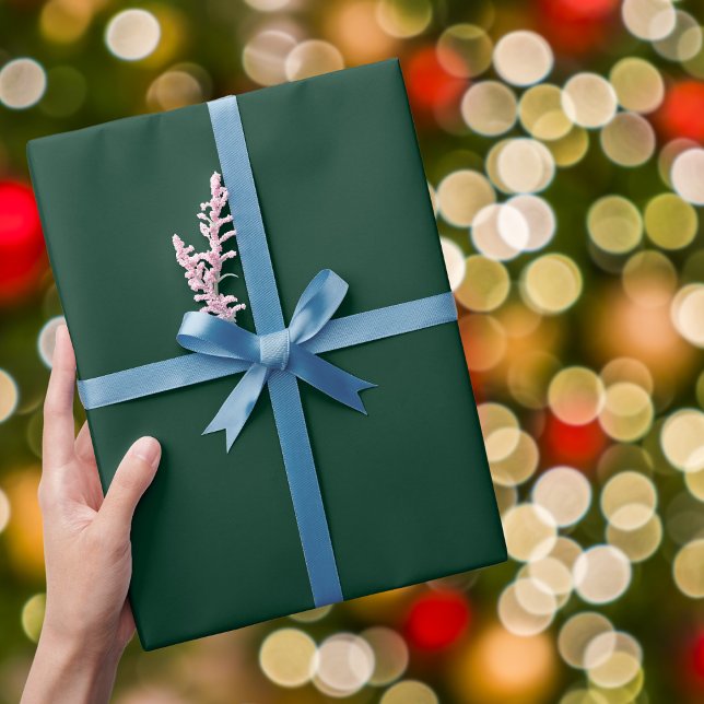 Dark Green Solid Color Wrapping Paper (Creator Uploaded)