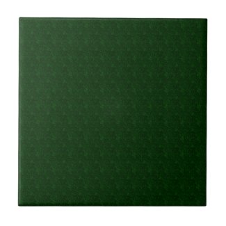 Dark Green Solid Texture Print Ceramic Tile