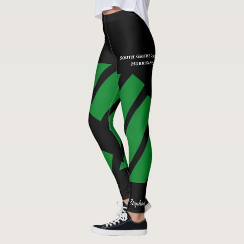 Dark Green TeamClub Leggings with Fake Shorts