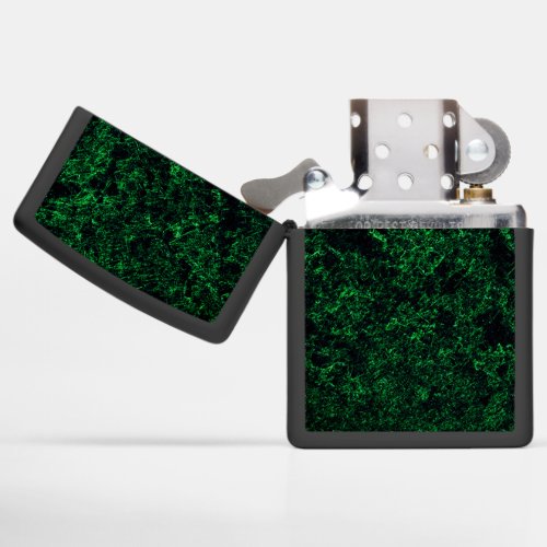 Dark green texture destroyed or corroded sponge zippo lighter