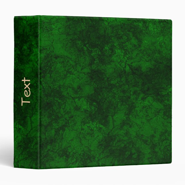 Dark green texture textured suede marble granite s 3 ring binder (Front/Spine)