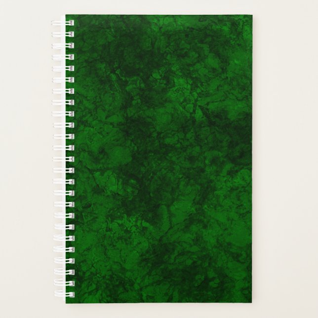 Dark green texture textured suede marble granite s planner (Front)