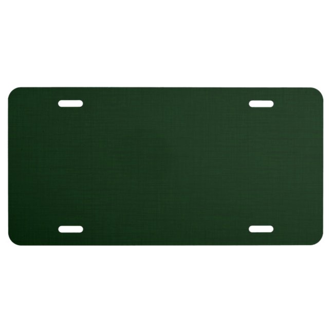 Dark green textured license plate (Front)