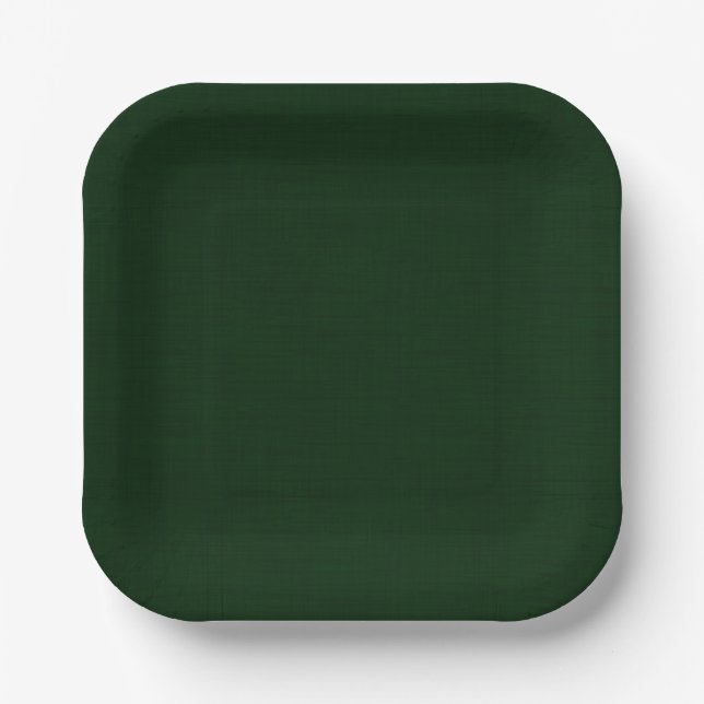 Dark green textured paper plates (Front)