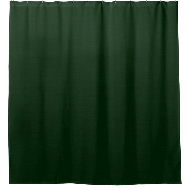 Dark green textured shower curtain (Front)