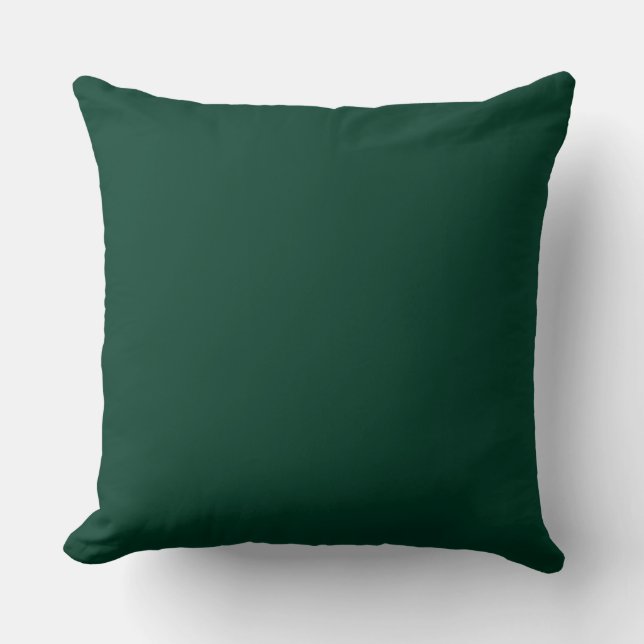 Dark green throw pillow (Front)