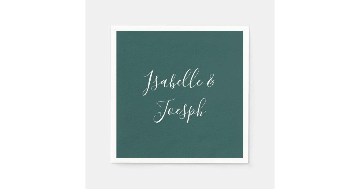 dark-green-wedding-napkins-zazzle