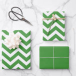 Dark Green & White Chevron Wedding Birthday Wrapping Paper Sheets<br><div class="desc">This stylish Dark Green and White Chevron Print graphic design is perfect for any project. The dark green and white color palette gives it a classic look that can be used in a variety of projects. It's perfect for a modern, minimalistic, and sophisticated look that will make your design stand...</div>