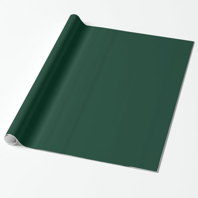 Dark Green Wrapping Paper (Unrolled)