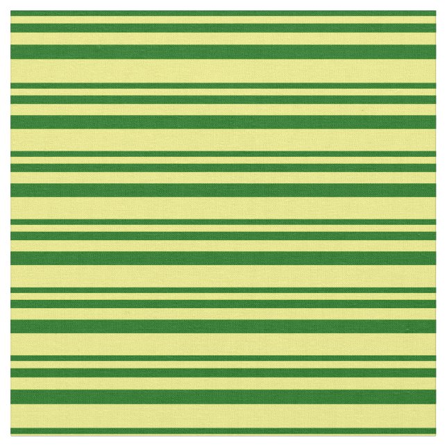 Dark Green & Yellow Colored Pattern Fabric (Close Up)