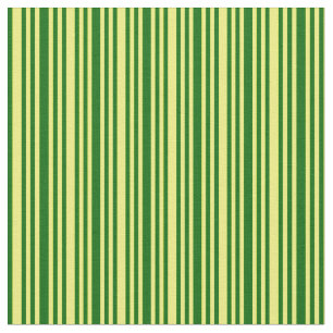 Dark Green & Yellow Lines/Stripes Pattern Fabric