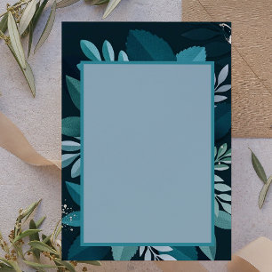 Dark Greenery Elegant Letterhead