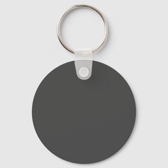 Dark Grey #434343, Friar Grey Keychain (Front)