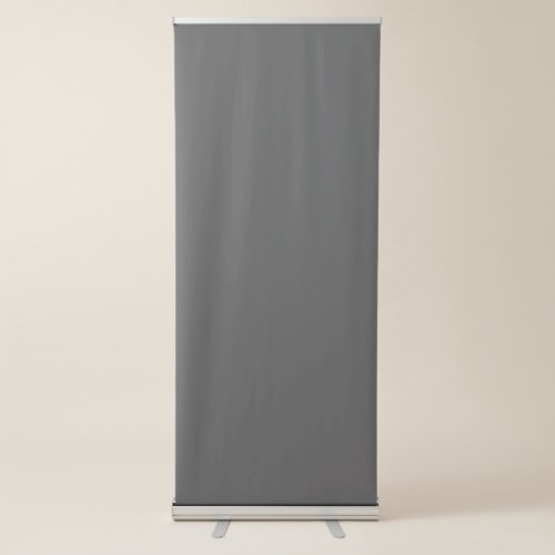 Dark Grey 434343 Friar Grey Retractable Banner