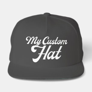 DARK GREY 5 Panel Custom Snapback Cap Blank