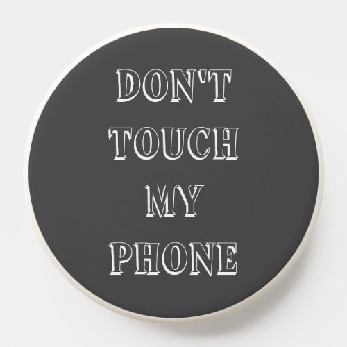 Dark Grey Aesthetic Quote Phone Grip Funny Cool