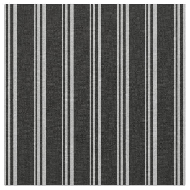 Dark Grey and Black Colored Pattern Fabric (Close Up)
