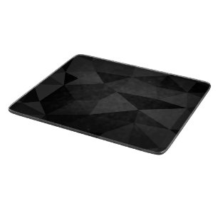Dark grey and black geometric mesh pattern cutting board
