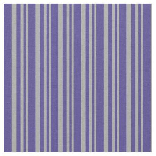 Dark Grey and Dark Slate Blue Lines Pattern Fabric