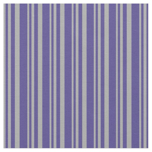 Dark Grey and Dark Slate Blue Stripes Pattern Fabric