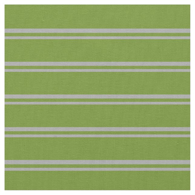 Dark Grey and Green Striped Pattern Fabric (Close Up)