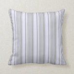 [ Thumbnail: Dark Grey and Lavender Lined/Striped Pattern Throw Pillow ]