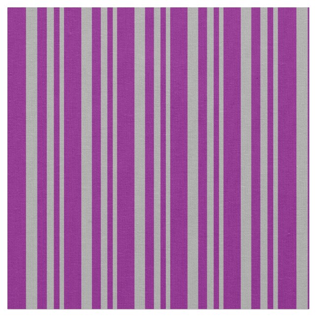 Dark Grey and Purple Lines Pattern Fabric (Close Up)