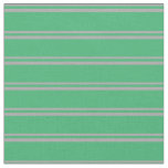 [ Thumbnail: Dark Grey and Sea Green Colored Pattern Fabric ]