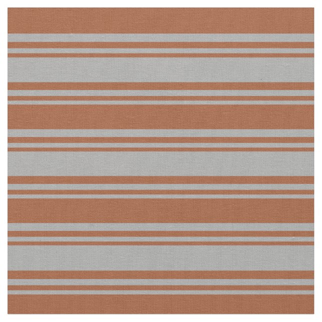 Dark Grey and Sienna Colored Pattern Fabric (Close Up)